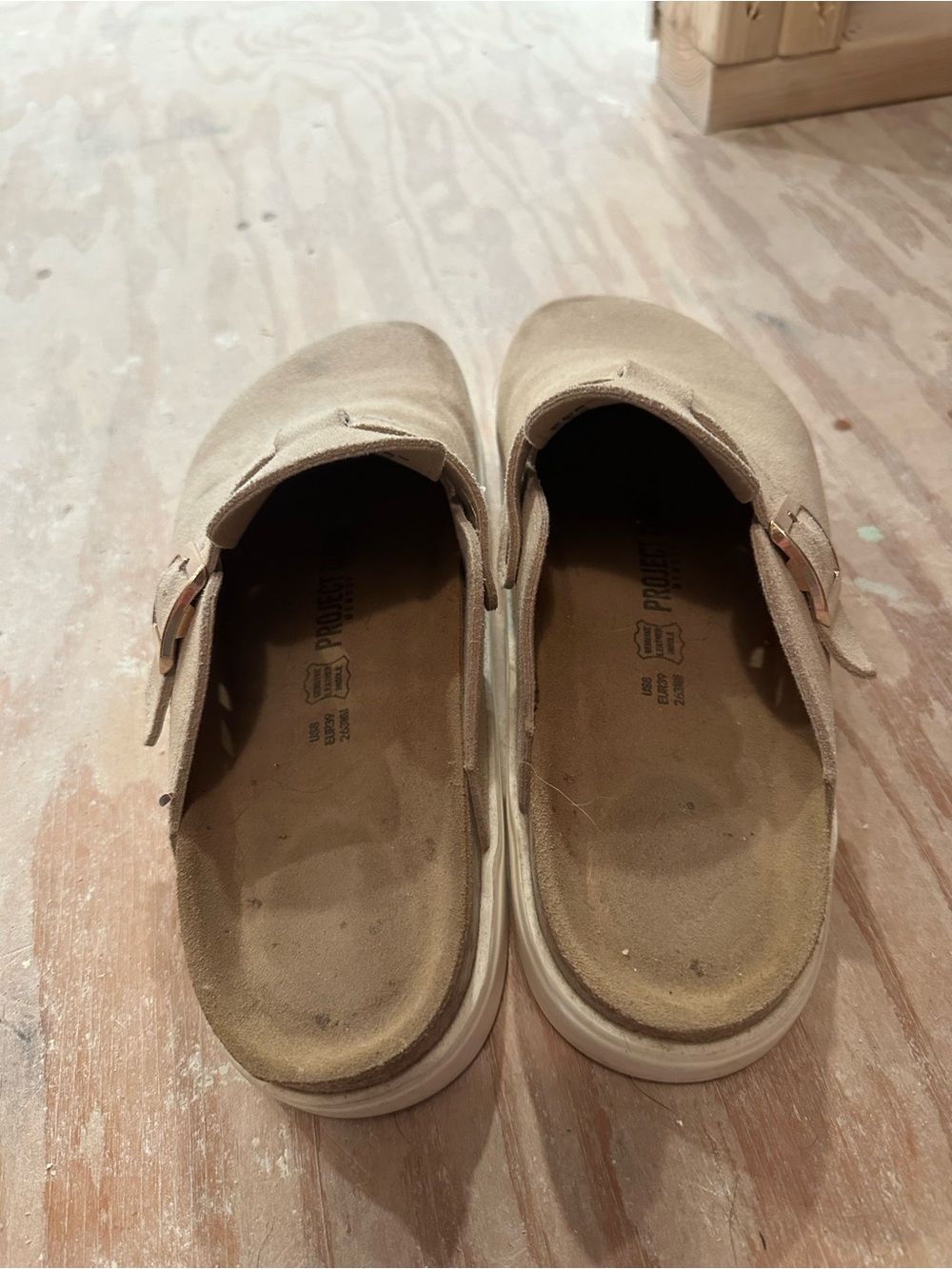 Suede Slip-On Clog in Tan - Picture 6 of 6